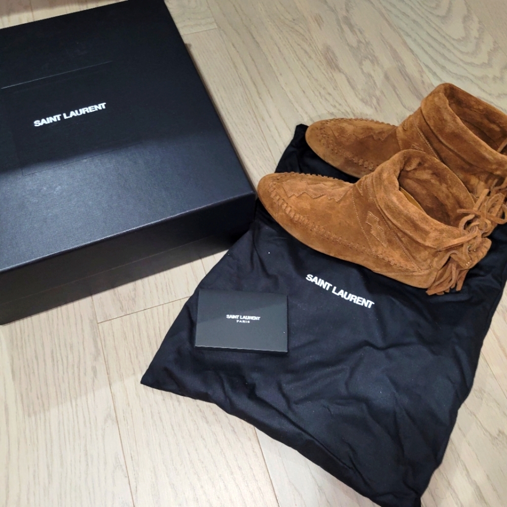 Saint Laurent Nino Frange Bootie Size 35 EU / 5 US